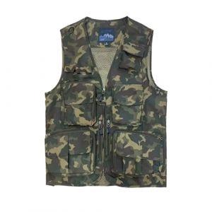 Spanye Gilet tactique multi-poches pour homme pour la p&ecirc;che et la chasse, Style 02 Camouflage kaki, X-Small (yu&aacute;np&iacute;ngjīnl&aacute;ndi&agrave;nzǐshāngw&ugrave;yǒuxi&agrave;ngōngsī, neuf)