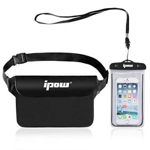 ipow 2PCS Pochette T&eacute;l&eacute;phone &Eacute;tanche avec Housse &Eacute;tanche &agrave; Ceinture Imperm&eacute;able T&eacute;l&eacute;phone pour iPhone, Samsung, Huawei, Nexus, HTC et Plus, Etui pour t&eacute;l&eacute;phone Portable (TechAIBO, neuf)