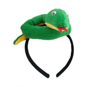 Bandeau en peluche serpent, casque de serpent | Bandeau de serpent en peluche de nouveauté,Accessoires de photographie de costumes 2025, bandeau de cheveux de l'année du serpent pour femmes (jiaoggc, neuf)