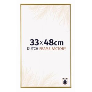 Dutch Frame Factory - Cadre photo 33x48 cm - Or - Cadre photo en verre Plastique Anti Reflet Verre Acrylique - Cadre 33x48 cm - Easy (dutchframefactory, neuf)