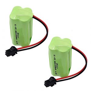 Gecoty® 2 pièces de Batterie 4.8V AAA, Battery Ni-MH Rechargeable 1000mAh avec connecteur SM 2P, pour Robot RC de Voiture de Cascade RC (Gecoty Shop, neuf)