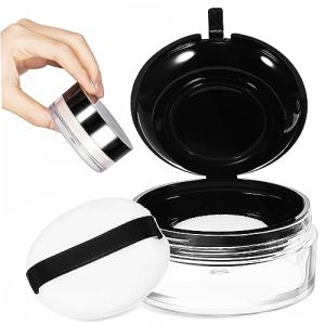 Mikinona Contenants De Maquillage Compacts Vides De 15 G Format Voyage Porte-houppette Portable Pour Femmes (Dawn Cedar, neuf)