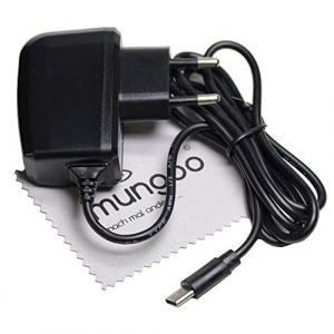Chargeur Compatible avec Blackberry DTEK60, KEYone, KEYone Black Edition, BV8000 Pro, P6 USB Typ-C Câble de Charge Rapide 2 A OTB avec Chiffon de Nettoyage d'écran Mungoo (mobilschleuder, neuf)