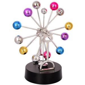XUBX Berceau Balance de Newton Balles, Balles Physiques Jouet Newton Cradle Balance Balles en Acier Inoxydable Balles Jouet, Balancier Pendule de Newton, Berceau de Newton, Balancier de Newton (XUB, neuf)