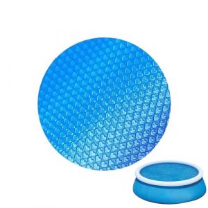 Bâche à Bulles Piscine 240cm Ronde Bâche Solaire de Piscine, Couverture Solaire à Bulles pour Piscin, Bache Piscin Chauffante, Film Thermique pour Réchauffer l’Eau (Qinsyit, neuf)