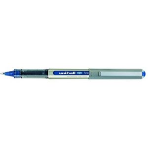 UniBall Uni Mitsubishi Eye UB 157 Stylo roller Pointe m&eacute;tal fine Encre liquide Bleue Lot de 12 (Ponera, neuf)