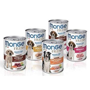 20 bo&icirc;tes de 400 g patee pour chien frais adulte naturel Superprime Monge (Cartoleria Barazzoni, neuf)