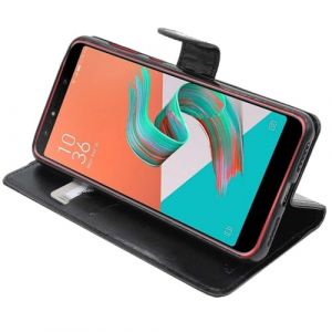 ebestStar - Coque Compatible avec ASUS Zenfone 5 Lite ZC600KL Etui PU Cuir Housse Portefeuille Porte-Cartes Support Stand, Noir [Appareil: 160.6 x 76.2 x 7.8mm, 6.0''] (ebestPro-fr, neuf)