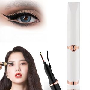 Recourbe-cils électrique pour un glamour instantané, nouveau recourbe-cils chauffant 2025 pour femmes, recourbe-cils rechargeables, recourbe-cils électrique, 3 modes de chaleur (Blanc) (WRYHAUL - FR SHOP, neuf)
