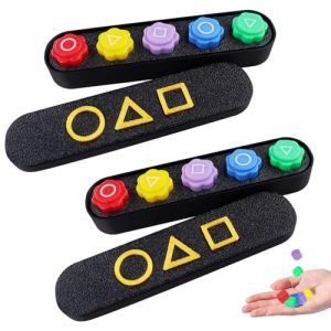 AUNHOKE Gonggi Jeu Coréen Original, Osselets Traditionnel pour Adultes et Enfants, Jeux de Voyage et de Poche pour Entraînement de Coordination - Jeu de Fête (2 Boîtes) (Chejuhuikeji, neuf)