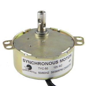 CHANCS Moteur synchrone TYC-50 12V AC 30-36RPM CW/CCW 4W Petit moteur &eacute;lectrique pour projet scolaire (CHANCS MOTOR, neuf)