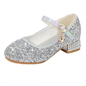 Chaussures de princesse pour fille avec talon : chaussures de danse chaussures de fête à bout ouvert et bouche de poisson Chaussures de cosplay Escarpins Performance Chaussures d'école Chaussures de (Xinshipinstore, neuf)
