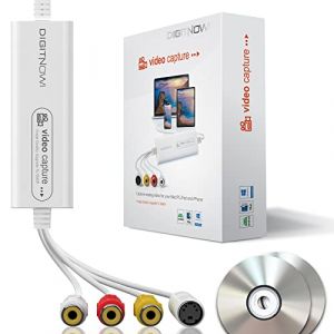 DIGITNOW! Carte de Capture vidéo USB 2.0, convertisseur VHS VCR TV vers DVD, Prise en Charge de Mac OS X PC Windows 7 8 10 (TECH COVER SRL, neuf)