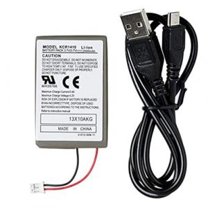 BenjiPower - Batterie Compatible pour Manette PS4 DualShock 4 (CUH-ZXTIE ou CUH-ZCTIU)- Modele KCR1410-2000 mAh - Livré avec Cable (BENJISHOPFRANCE, neuf)