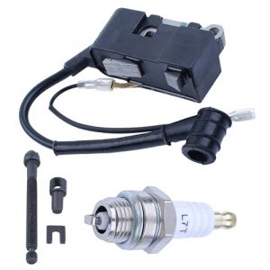 ADEFOL Bobine d'Allumage Module pour Tron&ccedil;onneuse 4500 5200 5800 45cc 52cc 58cc, avec Bobine d'allumage, Vis de r&eacute;glage, Bougie,Tron&ccedil;onneuse Accessoires Pi&egrave;ces de Rechange Professionnelles (Adefol Store, neuf)