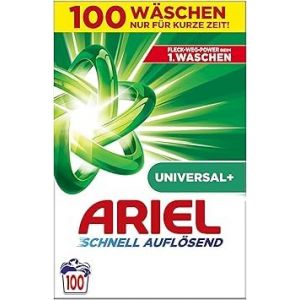 Ariel Lessive en poudre universelle à dissolution rapide + 6 kg, 100 lavages, excellente élimination des taches (Mega-Paradies GmbH, neuf)