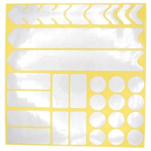 AlphaShield K099 K100 Film de protection autocollant pour cadre de v&eacute;lo en carbone pour VTT BMX, R&eacute;fl&eacute;chissant argent&eacute;. (Finest-Folia, neuf)