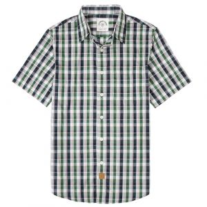Dubinik® Chemise Homme Manches Courtes Carreaux De Travail Poche Casual Été Chemisette Homme Bouton Chemise Carreaux Homme (Dubinik®EU, neuf)