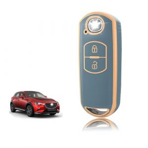 TOOMUME Coque Clé TPU, Etui Clé Étui Clé Adapté pour Mazda 2/3/6 M2 M3 M6 CX-3 CX-4 CX-5 CX-7 CX-8 CX-9 CX-30 CX-60 MX-5 MX-30 Atenza Axela, Couvre Clef Cache Cle Voiture Telécommande - Smart Key (TOOMUME, neuf)