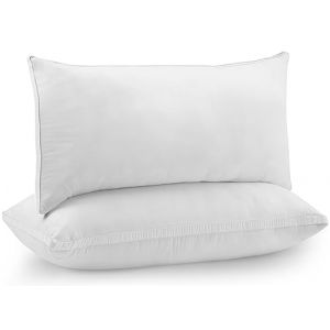 Utopia Bedding Oreillers 40 x 80 cm (2 Pièces), Rembourrage en Fibres Creuses Vierges 3D, Oreiller Doux et Facile à Entretenir (Blanc) (Utopia Deals Europe, neuf)
