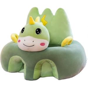 Siège De Soutien Pour Bébé Siège En Peluche Remplie De Coton Mignon De Dessin Animé Coussin Canapé Assis Bébé Pour S'asseoir Cadeaux De Chaise Assise Pour Enfant (Dinosaure) (EHOTER Décor, neuf)