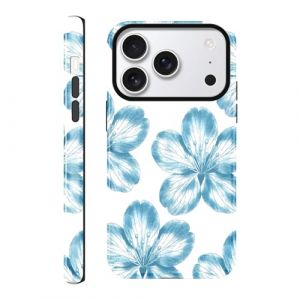 Gcxvaoi Coque pour iPhone 17 Pro Max, Aesthetic Design Fleur Motif Bleu Silicone Housse &Eacute;tui, Femme Fille Anti-Rayures Protection TPU Etui Bumper Cover pour iPhone 17 Pro Max 6,6'', 01 (CALLUM THOMSON, neuf)