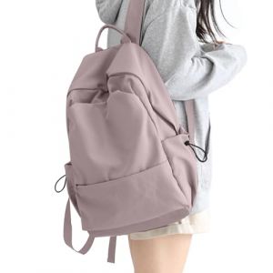 HYC00 Sac à Dos Scolaire College Cartables Fille Garçons Sac d'école pour 15.6 Pouce Laptop Sac à Dos College Imperméable Sac Ecole Adolescent Casual Daypacks pour Scolaire Voyage Travail,Violet (SUNMOP, neuf)