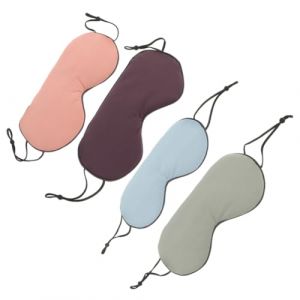 Baluue 4pièces Masque De Sommeil Lot De Bandeau Pour Yeux Souple Des Yeux Pare-soleil Cache-yeux Opaque (Fortune Luck, neuf)