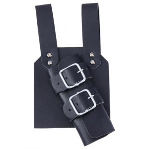 GORGECRAFT Étui D'Épée en Cuir Renaissance Noir pour Main Droite Ceinture Fourreau pour Épée Médiévale Étui Grenouille Support D'Épée pour Dague Chevalier Pirate Costume de Cosplay (GORGECRAFT FR, neuf)