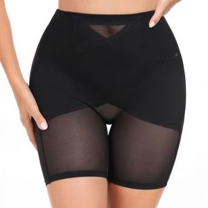 Tuopuda Culotte Gainante Femme Taille Haute Gaine Amincissante Invisible Panty Gaine Ventre Plat Culottes Sculptantes Shorty Anti Frottement Cuisse Minceur Shapewear Minceur Body Shaper, Noir, M (GHF-Direct, neuf)
