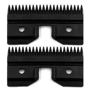 Tondeuse À Cheveux Noire Détachable For Chien, Avec Lames En Acier Inoxydable, Compatible Avec Andis, Oster A5 Et Wahl, Séries KM10. Pièces Détachées For Tondeuses À Cheveux(2pcs Ceramic Blade) (bing xiang, neuf)