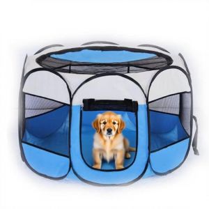 Parc Chaton Pliable 73 x 73 x 43 cm, Parc a Chat Chiot pour Animaux de Compagnie Int&eacute;rieur et ext&eacute;rieur (EUBSWA-FR, neuf)