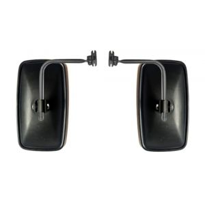 MelTruck&reg; 2 r&eacute;troviseurs ext&eacute;rieurs 285 x 150 mm pour excavatrice, tracteur, camion avec support de miroir &oslash;18 mm (Melbox_shop, neuf)