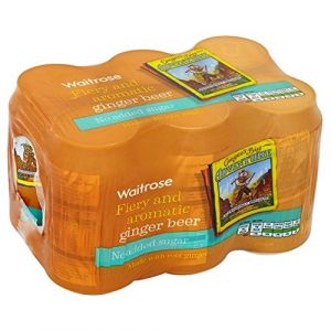 Waitrose Fiery Ginger Beer sans Sucre ajout&eacute; 6 x 330ml (The Marvellous Group, neuf)