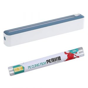1 coupe-film alimentaire magnétique avec 1 rouleau de film alimentaire, coupe-film en aluminium, distributeur de film alimentaire, distributeur de film alimentaire, convient pour film alimentaire, (STACH MARIO LTD, neuf)