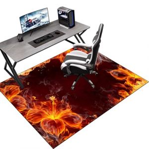 Tapis protège Sol, Gaming Tapis de Chaise pour Les Chaises de Jeu ou de Bureau, 100 x 140 cm Tapis antidérapant sous Chaise de Bureau, Protège Les Sols, Planchers, Parquets, pour Gaming et Le Travail (Tkuhknag, neuf)