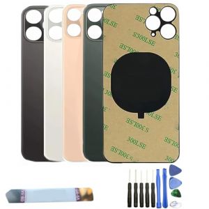 Expert-mobiles Vitre arri&egrave;re Compatible de Remplacement pour iPhone 11 Pro / 11 Pro Max + Outils + ADH&Eacute;SIF 4 Couleurs AU Choix (11 Pro Max Blanc Silver) (Expert-mobiles-fr, neuf)