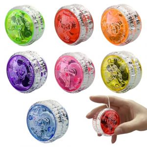 Golgner Lot de 7 lumi&egrave;res LED YoYo, Yoyo r&eacute;actif en plastique, lumi&egrave;re LED Jo Jo, JoJo Responsive avec lumi&egrave;re, JoJo Lumineux, pour f&ecirc;te d'anniversaire, cadeau d'invit&eacute;, prix (MLYUCG, neuf)