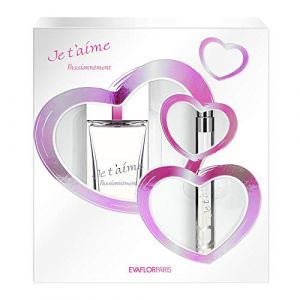 JE T'AIME Passionnément Coffret Cadeau pour Femme Eau de Parfum 100 ml + Vapo de Sac 12 ml • EVAFLORPARIS (Parcolux, neuf)