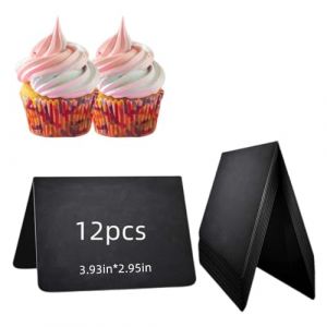 Mini Tableau Noir,12 pi&egrave;ces Mini Tableau Noir Table pour Buffet,Mariage,Signes Pour la Nourriture,F&ecirc;tes,&eacute;Tiquettes De Prix, D&eacute;corations de Table,Mini Ardoise Craie（10 x 7.5 cm） (xuhuastore, neuf)