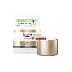 Eucerin Hyaluron Filler Elasticity Crème de nuit anti-rides à l'acide hyaluronique et à l'huile d'argan pour peaux normales et mixtes 50 ml (BOC Online, neuf)