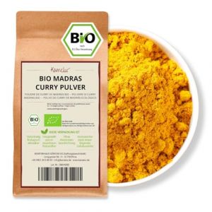 Kamelur Poudre de curry bio Madras - 1KG - Poudre de curry Madras aromatique et &eacute;pic&eacute;e bio (KONTORHAUS G&Ouml;RICKE UG, neuf)