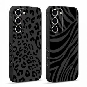 Pnakqil 2 Pi&egrave;ces Coque pour Samsung Galaxy S23 5G 6,1", Etui avec Motif Animaux L&eacute;opard Z&egrave;bre et Peint Dessin Lat&eacute;ral Souple Silicone Case Housse T&eacute;l&eacute;phone Ultra Mince Antichoc Cam&eacute;ra Protection Cover (CLUBIEN, neuf)