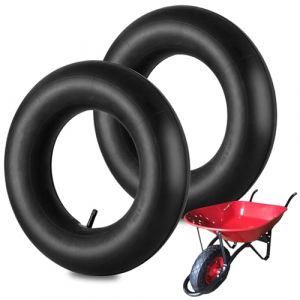 Tkxjry 2 Pièces Chambres à Air de Brouette, 3.50-8 Chambre à Air pour Tondeuses, Chambre à air pour Diable, Chambre à air de Rechange pour brouette, pour Diable, Chariot à Main, Chariot de Jardin (Jiahe Daily Necessities Store, neuf)