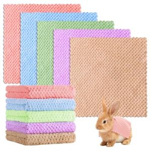 10 Pi&egrave;ces Couvertures de Cochons d'Inde, 30cm Animaux Coussins Pipi Absorbants R&eacute;utilisables, d'Inde Couvertures Lavables pour Petits, pour Lapin, Hamster, Chinchilla, &eacute;cureuil (Multicolore) (fengyurui, neuf)
