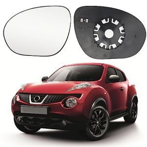 Verre de Rétroviseur Remplacement pour Nissan Juke 2010-2014, Rétroviseur Extérieur Réglable Adapté, Verre de Recul Miroir (Gauche) (JinsenTGG, neuf)