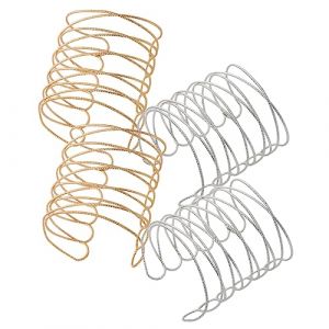 Holibanna 4 Pi&egrave;ces bijoux bracelets ancre manchette entretoise bracelet personnalise chaine de main Bracelet de mode Bracelet chic bracelet ouvert r&eacute;glable brassard creux alliage (Lydia Lyle, neuf)