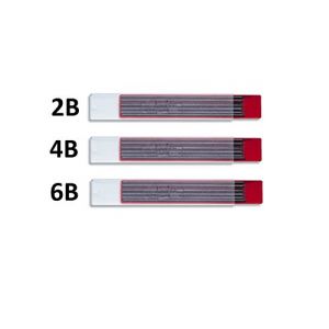 4190 Koh-i-noor Mines en Graphite 2B, 4B, 6B 2,0 mm pour le dessin technique et de retouche (3x 12 pièces) (Foxberry Store, neuf)
