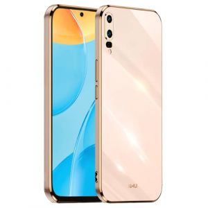 HONLEN Coque pour Huawei P20 (5.8" inches), &Eacute;tui en TPU Souple en Silicone, Design de Cadre de Galvanoplastie - Rose (HONLEN, neuf)