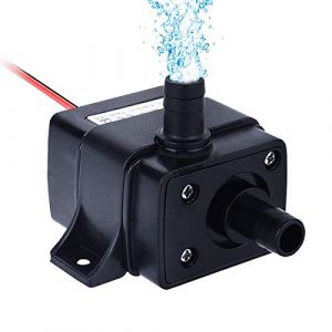 yidenguk Pompe &agrave; Eau Aquarium Pompe submersible Mini pompes &agrave; eau &eacute;lectriques de fontaine sans brosse, DC12V 3.6W Aquarium de fontaine submersible &eacute;tanche &agrave; circulation 240L / H Ascenseur 150cm (enjoyhappyshopingstore, neuf)